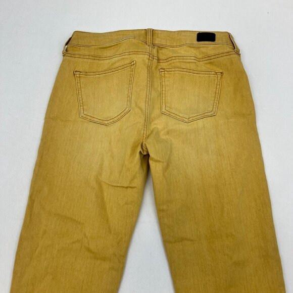 Celebrity Pink Women’s Ankle Skinny Jeans Mid Rise Yellow Size 7/28 - Picture 6 of 9